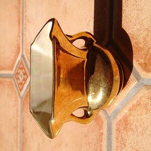 Vintage 22K gold plated vase